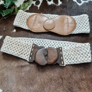 Two Macrame Belts